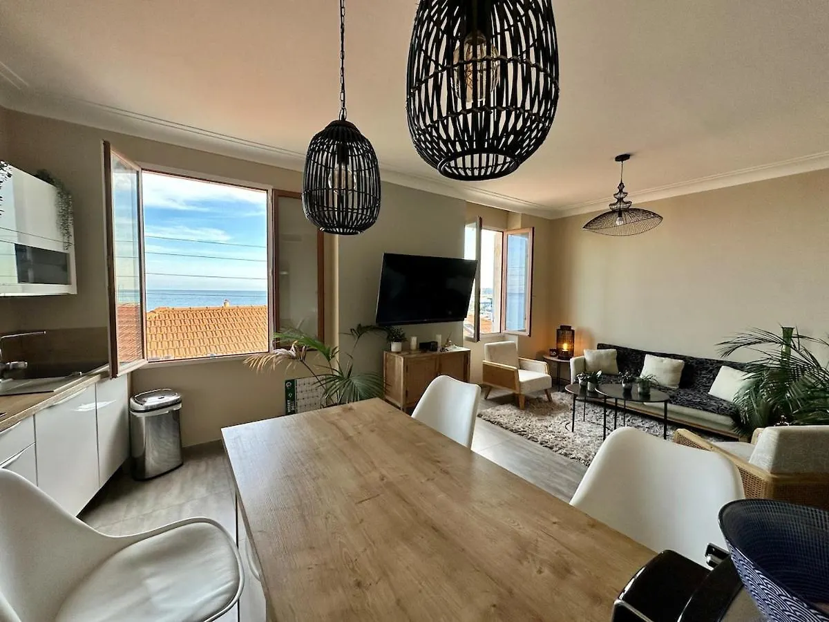 Peyronnet - Fabulous 2 Bedrooms - Sea View - Beach 2Min Away Menton